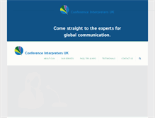 Tablet Screenshot of conferenceinterpreters.co.uk